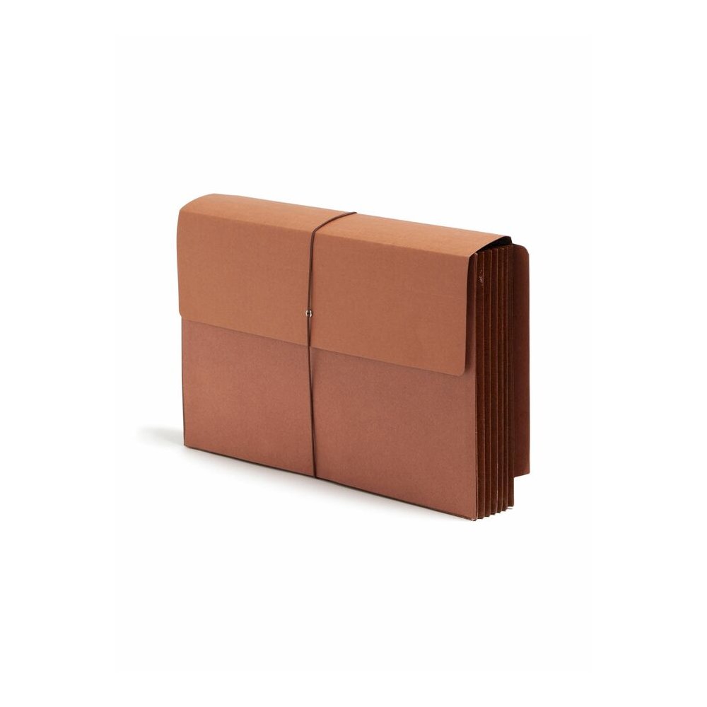 Smead Legal Recycled File Wallet - 8 1/2" x 14" - 5 1/4" Expansion - End Tab Location - 12.5 pt. - Redrope - Flap, Tear Resistant, Rounded Corner, Reinforced Gusset - 30% Recycled - 10 / Box. Picture 10