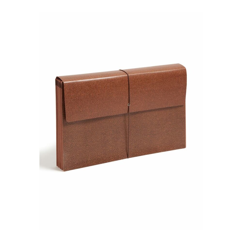 Smead Legal Recycled File Wallet - 8 1/2" x 14" - 3 1/2" Expansion - Redrope - Elastic Closure, Reinforced Gusset, Flap - 30% Recycled - 1 Each. Picture 8