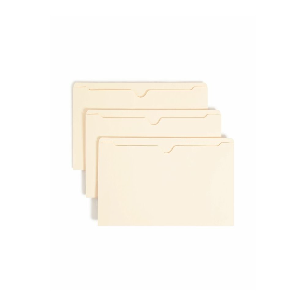 Smead Legal Recycled File Jacket - 8 1/2" x 14" - 11 pt. - 2 Plys - Manila - Reinforced, Slip Resistant - 10% Recycled - 100 / Box. Picture 7