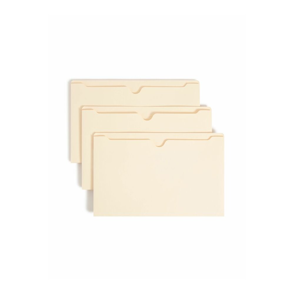 Smead Legal Recycled File Jacket - 8 1/2" x 14" - 2" Expansion - 11 pt. - 2 Plys - Manila - Reinforced, Slip Resistant - 10% Recycled - 50 / Box. Picture 7