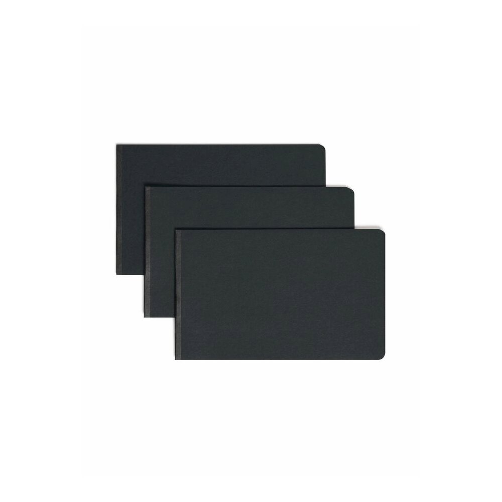 Smead Premium Pressboard Legal Recycled Fastener Folder - 8 1/2" x 14" - 2" Expansion - 1 Fastener - 2" for Folder - 25 pt. - Pressboard - Black - Reinforced Hinge, Heavy Duty, Moisture Resistant, Sta. Picture 6