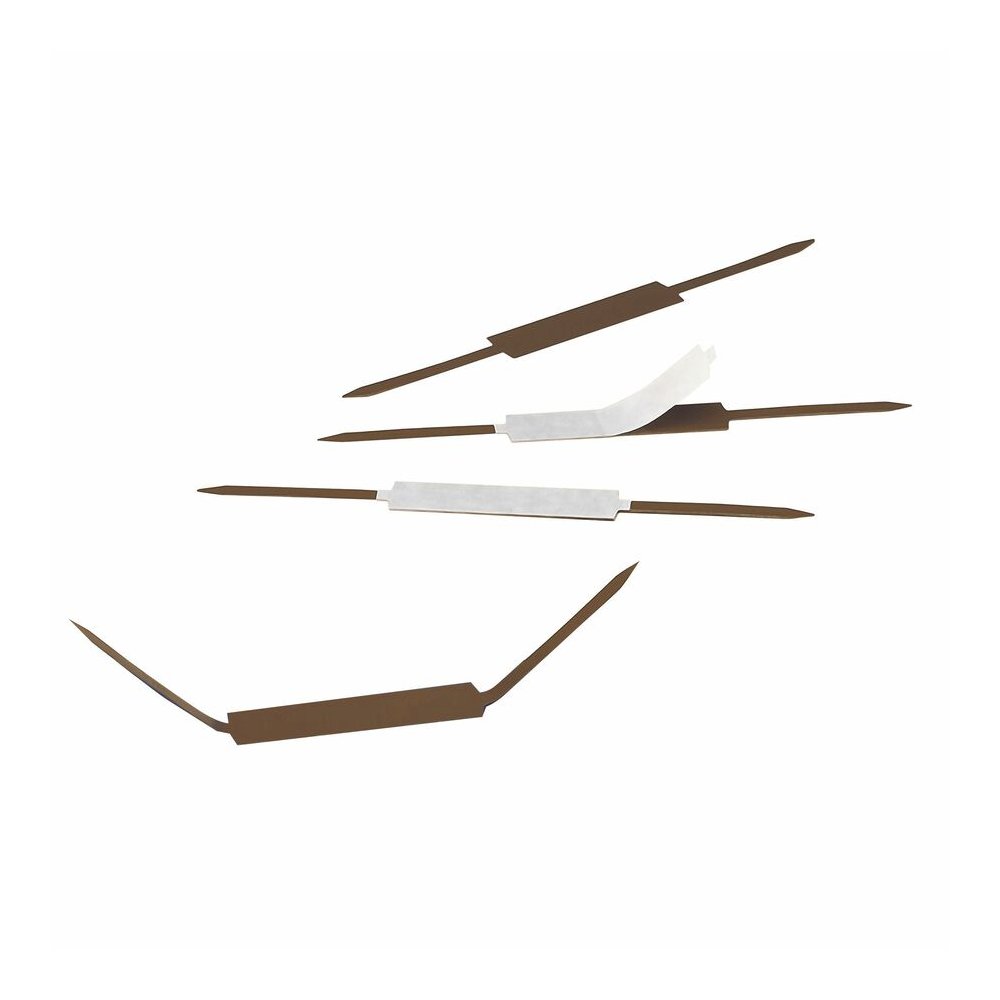 Smead Self-Adhesive Fasteners - 2" Size Capacity - Self-adhesive - Brown - Steel - 100 / Box. Picture 2