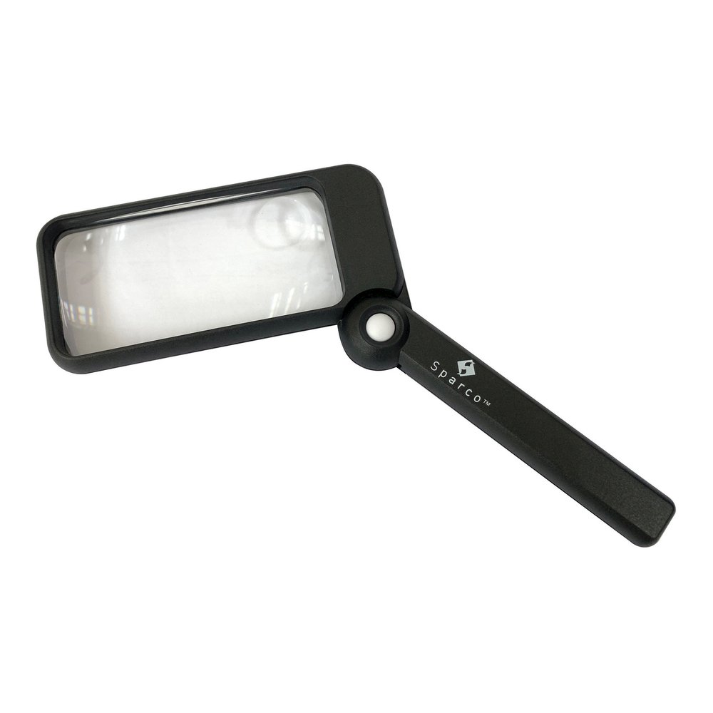 Sparco Rectangular Handheld Magnifier - Magnifying Area 2" Width x 4" Length - Acrylic Lens. Picture 6