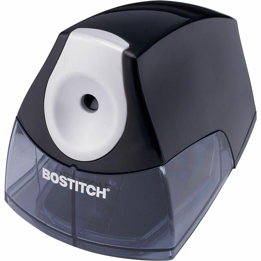 Bostitch Personal Electric Pencil Sharpener - Desktop - 1 Hole(s) - Helical - 4" Height x 3.5" Width x 5" Depth - Black, Silver - 1 Each. Picture 8