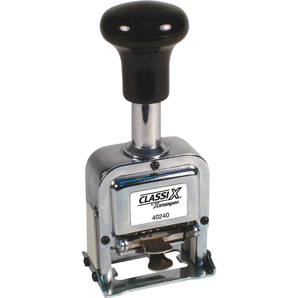 Xstamper Self-inking Auto Numbering Machine - Number Stamp - 6 Bands - 1 Each. Picture 2