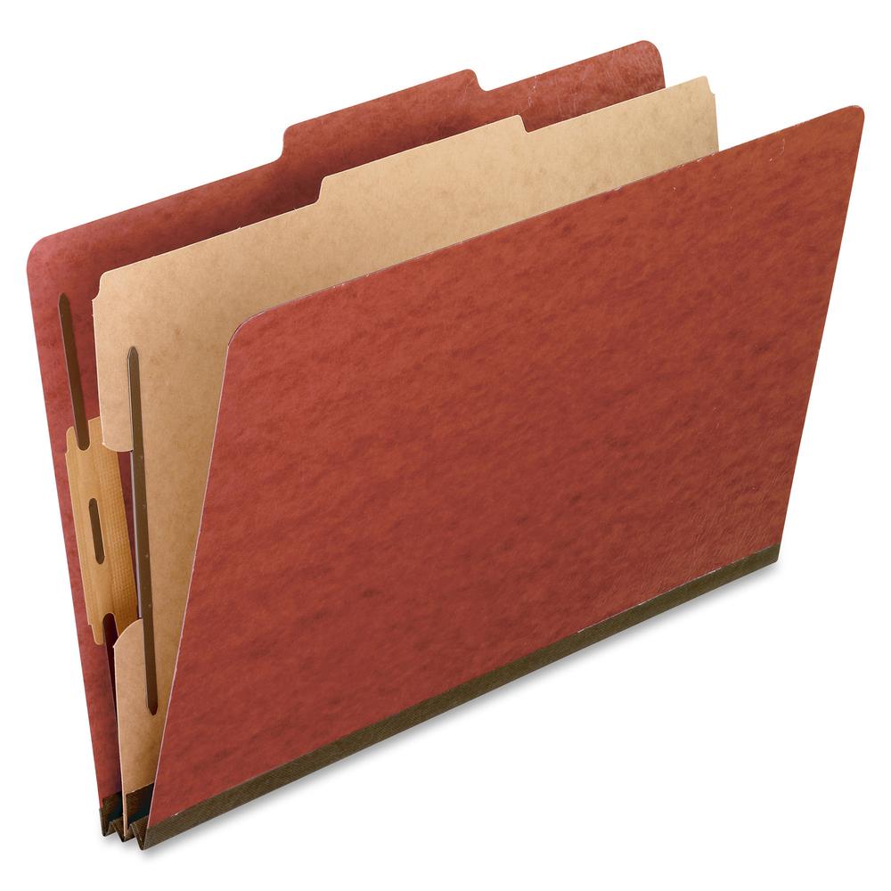 Pendaflex 2/5 Tab Cut Legal Recycled Classification Folder - 8 1/2" x 14" - 2" Expansion - 4 Fastener(s) - 2" Fastener Capacity for Folder, 1" Fastener Capacity for Divider - Top Tab Location - Right . Picture 2