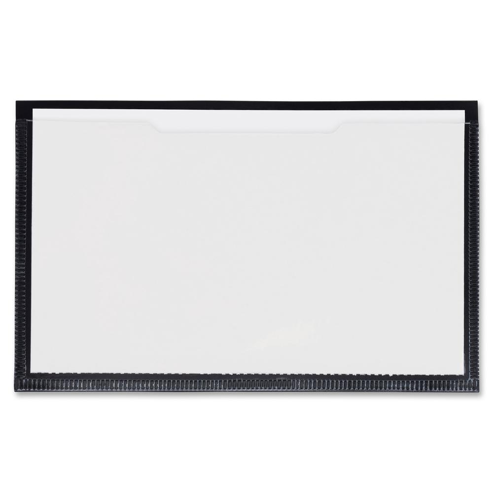 Tatco Label Inserts Magnetic Label Holders - Support 4" x 6" Media - 4.4" x 6.4" x - Vinyl - 10 / Pack - Black. Picture 2
