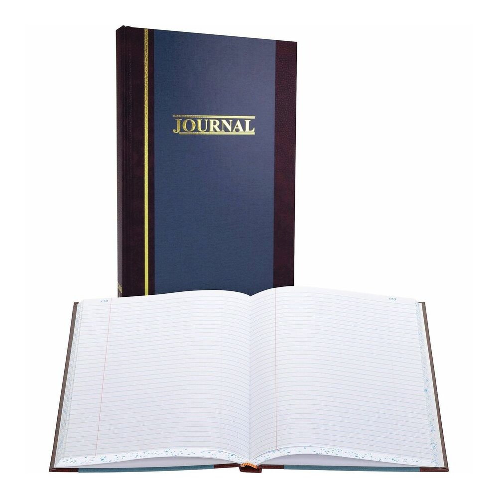 Wilson Jones S300 Record Ruled Account Journal - 300 Sheet(s) - 7.25" x 11.75" Sheet Size - Blue - White Sheet(s) - Blue Cover - 1 Each. Picture 5