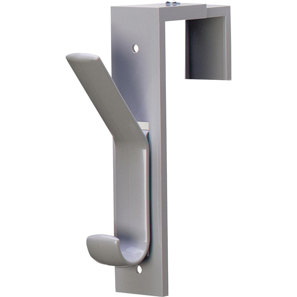 Deflecto Plastic Partition Hooks - 2 Hooks - for Garment - 2 / Pack. Picture 3