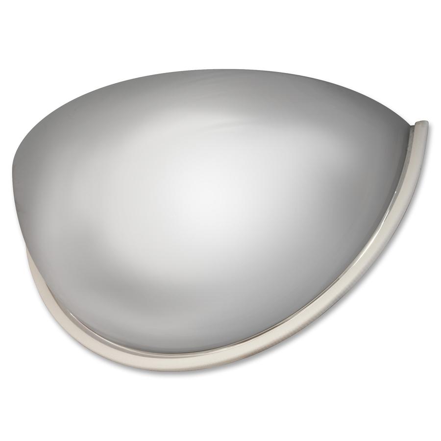 See All Half-Dome Mirror - Half-dome - x 18" Diameter - White - 1 Each. Picture 3