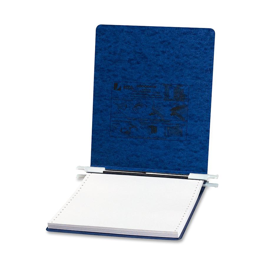 ACCO PRESSTEX Unburst Sheet Covers - 6" Binder Capacity - 9 1/2" x 11" Sheet Size - Dark Blue - Recycled - Retractable Filing Hooks, Hanging System, Moisture Resistant, Water Resistant - 1 Each. Picture 2