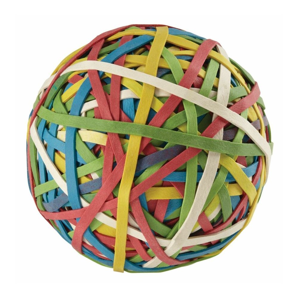 ACCO Rubber Band Ball - 0.7" Length x 0.1" Width - Assorted - 1 Each. Picture 3
