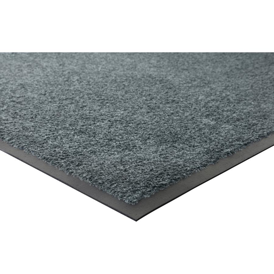 Genuine Joe Platinum Series Indoor Wiper Mats - Indoor, Carpeted Floor - 66" Length x 43.50" Width - Nylon - Gray - 1 Each. Picture 4