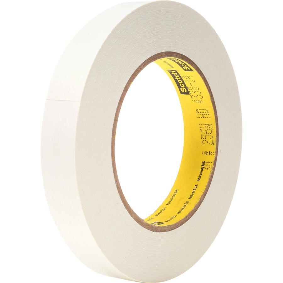 Scotch Flatback Write-On Paper Tape - 20 yd Length x 0.75" Width - 3" Core - Paper - 6.70 mil - Rubber Backing - For Shelf Labeling - 1 / Roll - White. Picture 2