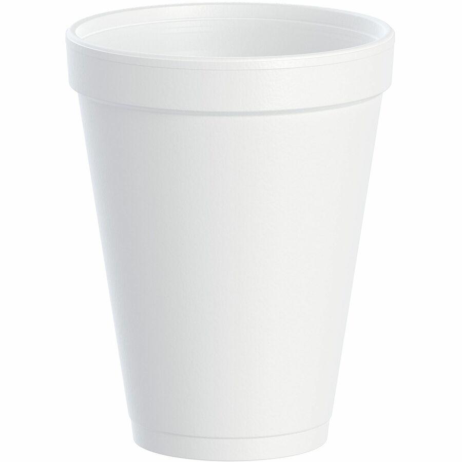 Dart 12 oz Insulated Foam Cups - 25 / Bag - 40 / Carton - White - Foam - Coffee, Soft Drink, Hot Cider, Hot Chocolate, Juice, Cappuccino, Tea, Cold Drink. Picture 7