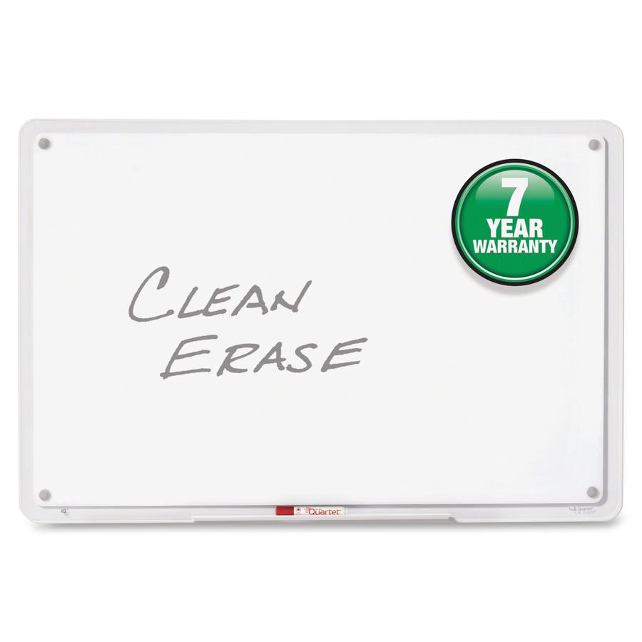 Quartet iQ Whiteboard - 11" (0.9 ft) Width x 6.8" (0.6 ft) Height - White Surface - Clear, Translucent Frame - Horizontal/Vertical - 1 Each. Picture 5