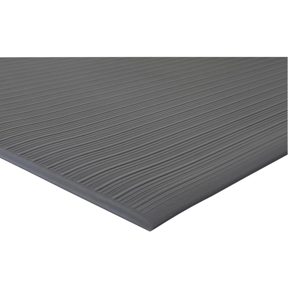 Genuine Joe Air Step Anti-Fatigue Mat - Warehouse - 60" Length x 36" Width x 0.375" Thickness - Vinyl, Vinyl Foam - Black - 1 Each. Picture 2