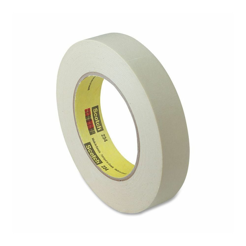 Scotch General-Purpose Masking Tape - 60 yd Length x 1" Width x 5.9 mil Thickness - 3" Core - Tan - Rubber Backing - For Multipurpose - 1 Roll. Picture 2