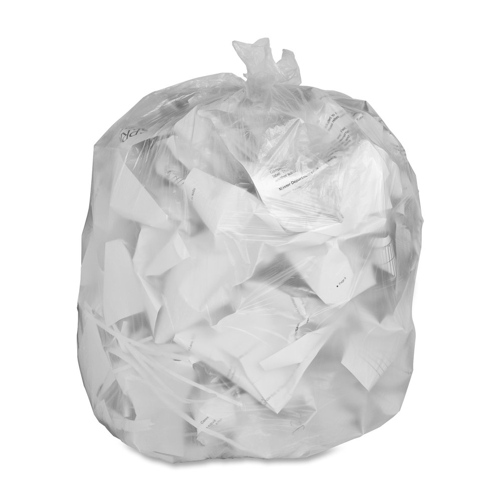Genuine Joe Economy High-Density Can Liners - Medium Size - 33 gal Capacity - 39" Length x 33" Width x 0.35 mil (9 Micron) Thickness - High Density - Translucent - Resin - 500 / Carton. Picture 4