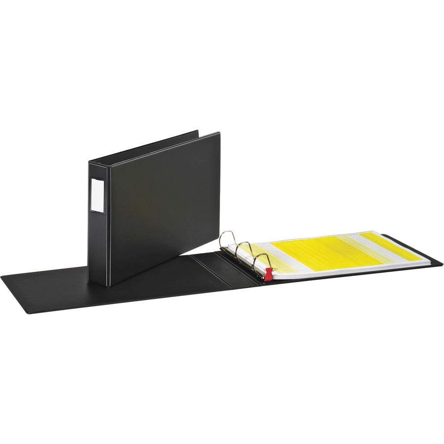 Cardinal EasyOpen Locking Slant-D Tabloid Binders - 2" Binder Capacity - Tabloid - 11" x 17" Sheet Size - 525 Sheet Capacity - 1 1/2" Spine Width - 3 x D-Ring Fastener(s) - Inside Front & Back Pocket(. Picture 3