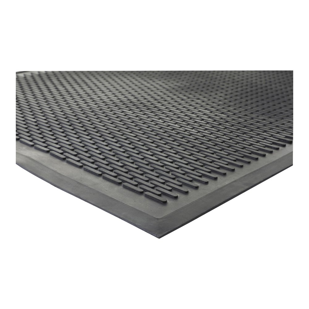 Genuine Joe Clean Step Scraper Floor Mats - Outside Entrance, Outdoor - 60" Length x 36" Width - Rubber - Black - 1 Each. Picture 5