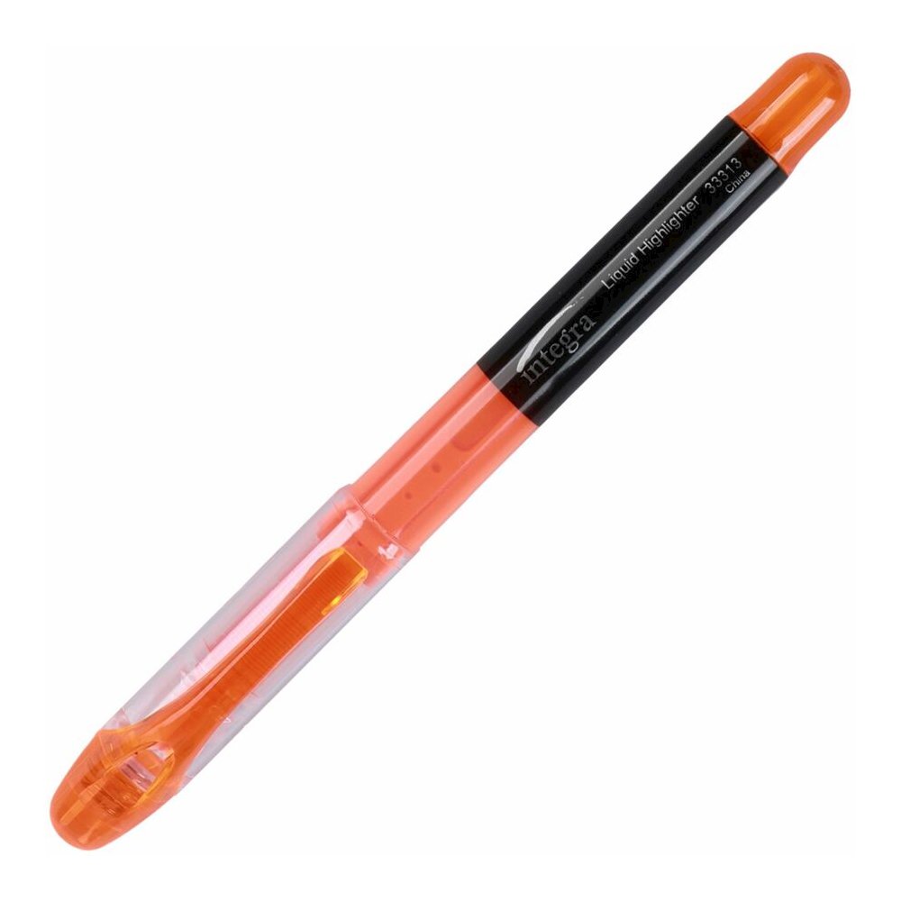 Integra Liquid Highlighters - Fluorescent Orange Ink - 1 Dozen. Picture 5