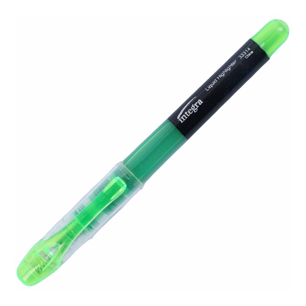 Integra Liquid Highlighters - Green Ink - 1 Dozen. Picture 5