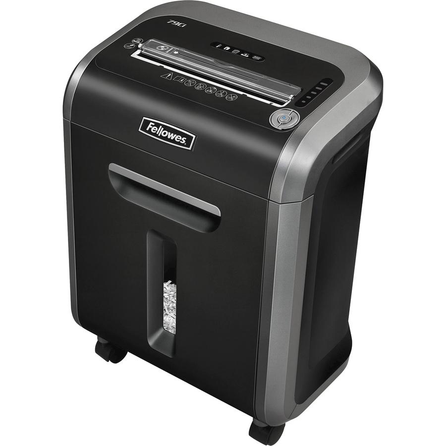 Fellowes Powershred&reg; 79Ci 100% Jam Proof Cross-Cut Shredder - Non-continuous Shredder - Cross Cut - 16 Per Pass - for shredding Staples, Credit Card, CD, DVD, Paper Clip, Junk Mail, Paper - 0.156". Picture 11