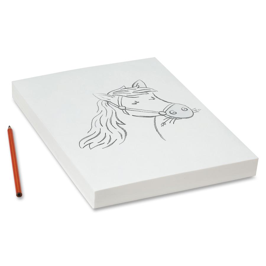 Pacon 96510 Semi-Transparent Tracing Paper - 500 Sheets - Plain - 9" x 12" - Lightweight - 500 / Ream. Picture 3