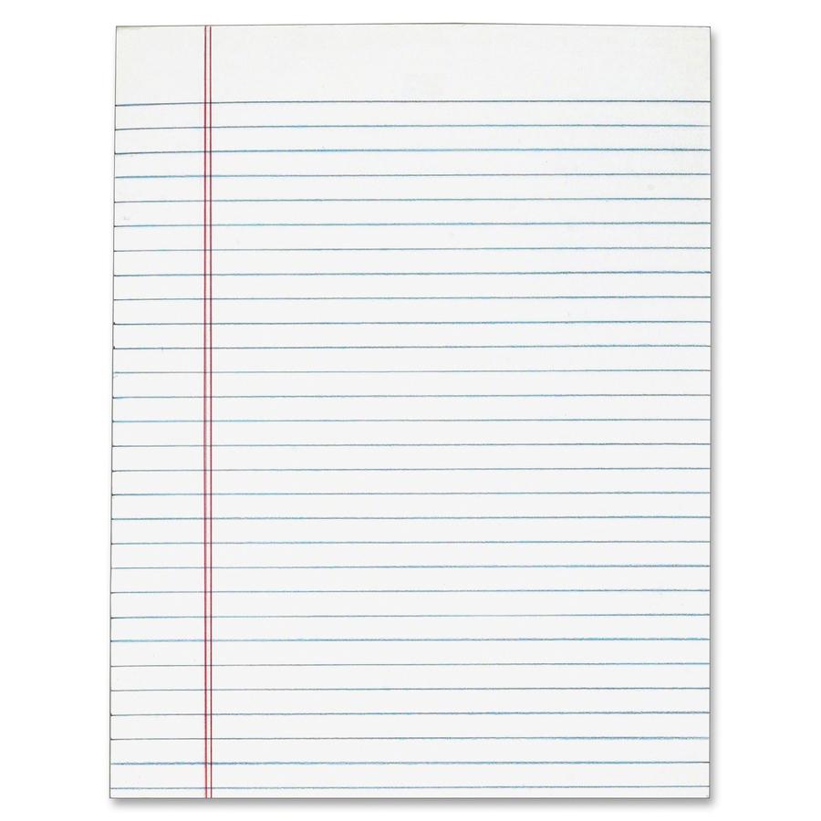 Tops Gum Top Pad - 50 Sheets - Plain - Glue - 8 1/2" x 11" - White Paper - 12 / Pack. Picture 2
