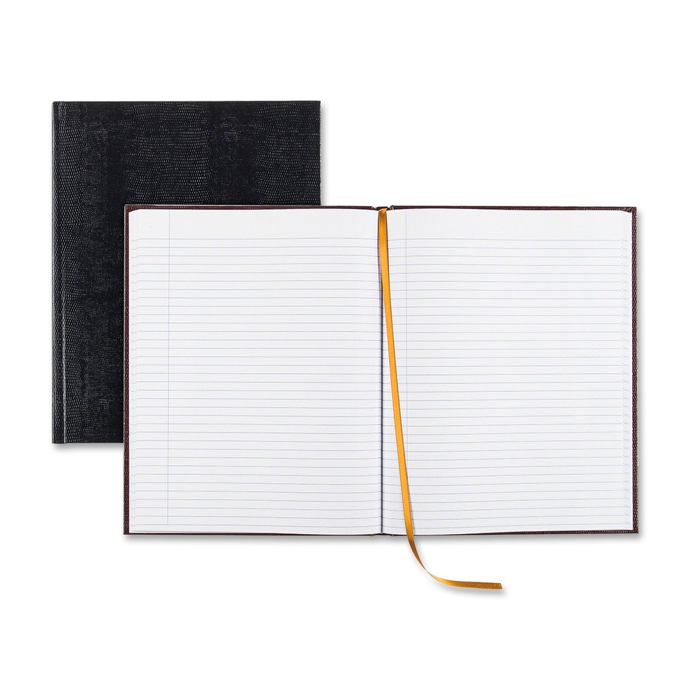 Rediform Large Executive Hardbound Notebook - Letter - 150 Sheets - Sewn - Ruled Margin - 18 lb Basis Weight - Letter - 8 1/2" x 11" Sheet Size - White Paper - Blue Textured Cover - Hard Cover - Yes -. Picture 8