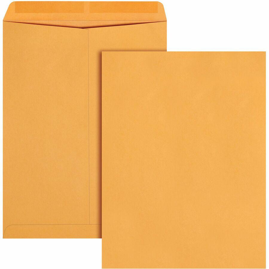 Quality Park 11-1/2 x 14-1/2 Heavyweight Catalog Mailing Envelopes - Catalog - 11 1/2" Width x 14 1/2" Length - 28 lb - Gummed - Kraft - 250 / Box - Brown Kraft. Picture 6