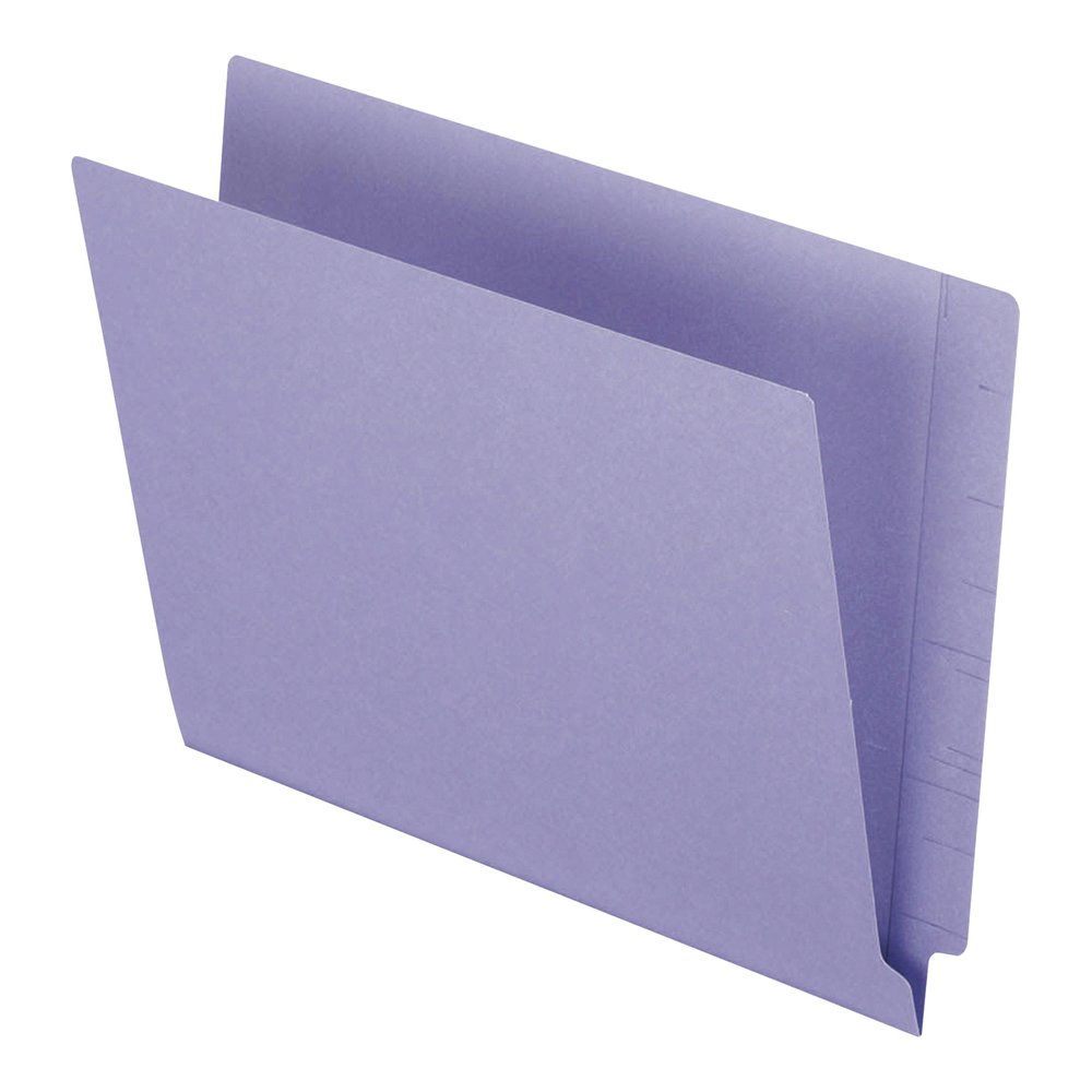 Pendaflex Letter Recycled End Tab File Folder - 8 1/2" x 11" - 3/4" Expansion - 11 pt. - Purple - 10% Recycled - 100 / Box. Picture 2