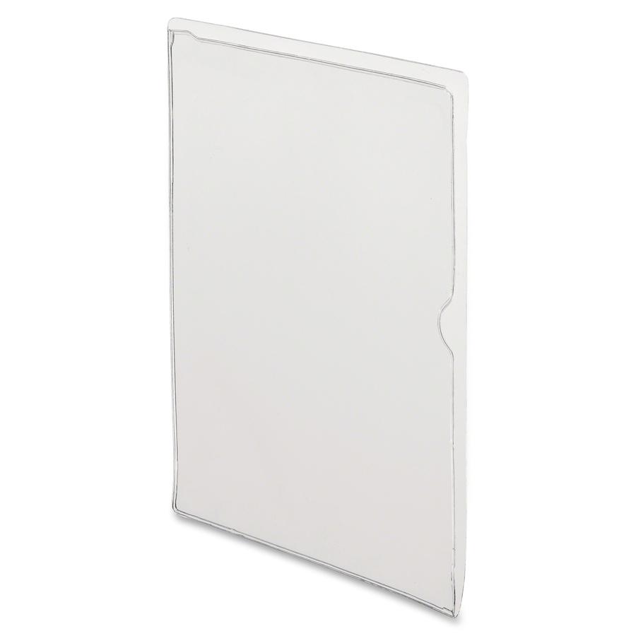 Pendaflex CopyGard Heavy-Gauge File Jacket - 8 1/2" x 11" - Vinyl - Clear - 25 / Box. Picture 3