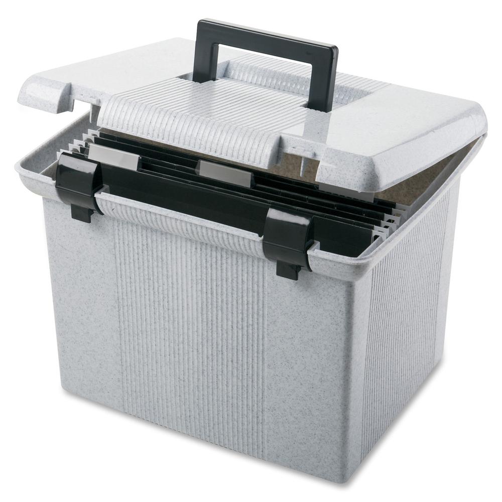Pendaflex Portafile File Storage Box - External Dimensions: 14" Width x 11.1" Depth x 11" Height - Granite - For File - 1 Each. Picture 4