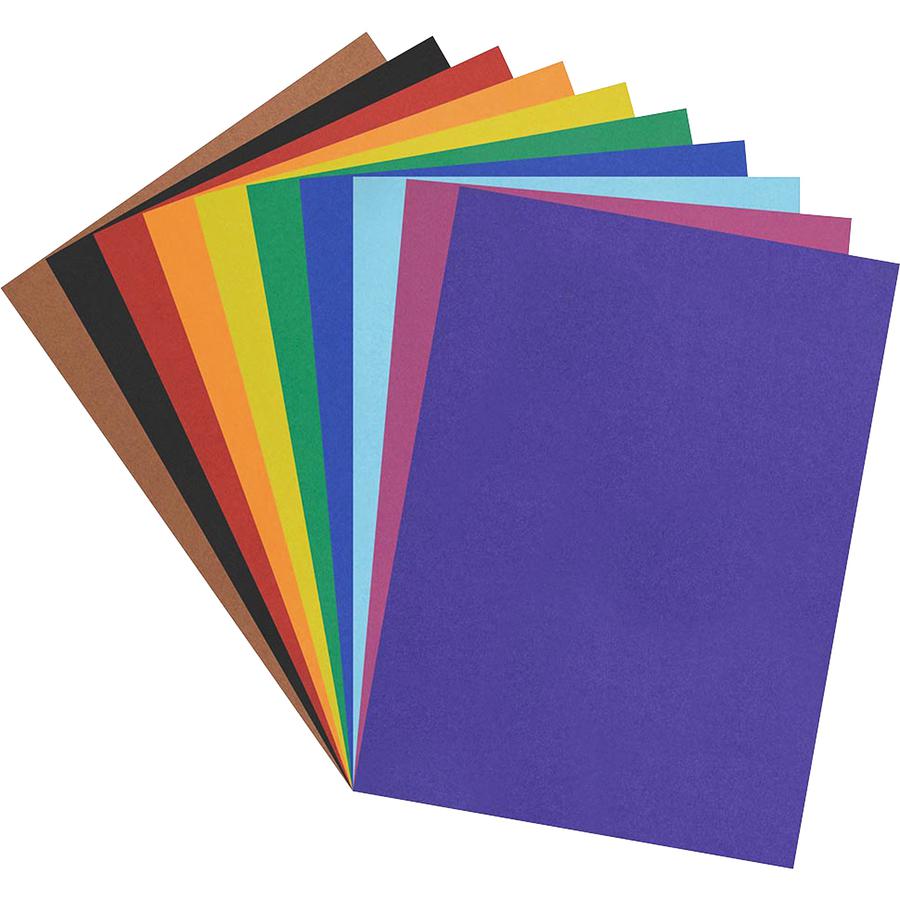Pacon Railroad Board - Art, Mat, Mounting, Block Printing, Stenciling, Poster - 22" Width x 28" Length - Assorted - 25 / Carton. Picture 3