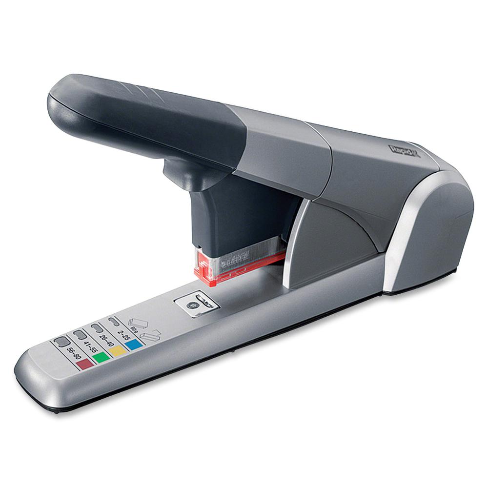 Rapid Heavy Duty Cartridge Stapler - 80 Sheets Capacity - 210 Staple Capacity - 1 Each - Silver. Picture 2