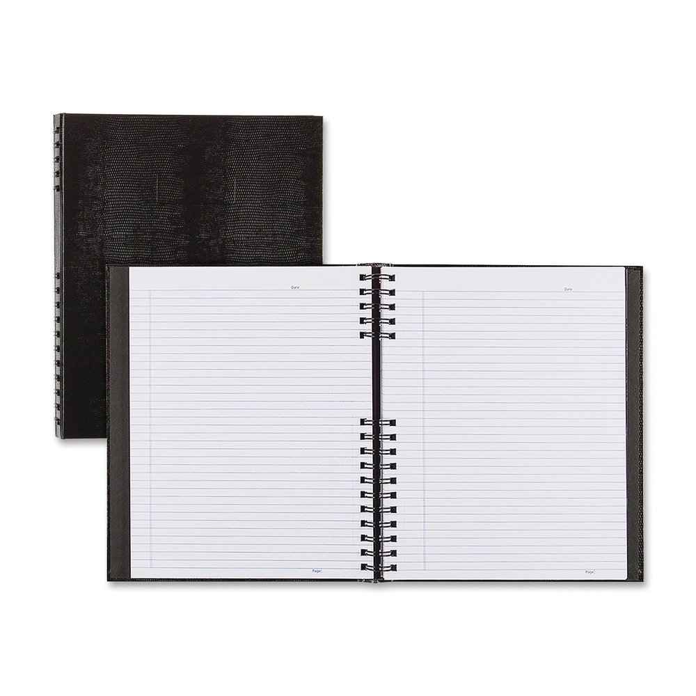 Blueline NotePro Twin-wire Composition Notebook - 300 Sheets - Twin Wirebound - 11" x 8 1/2" Sheet Size - 9.50" Height x 15" Width x 12" Length - Black Cover - Hard Cover, Micro Perforated, Index Shee. Picture 5