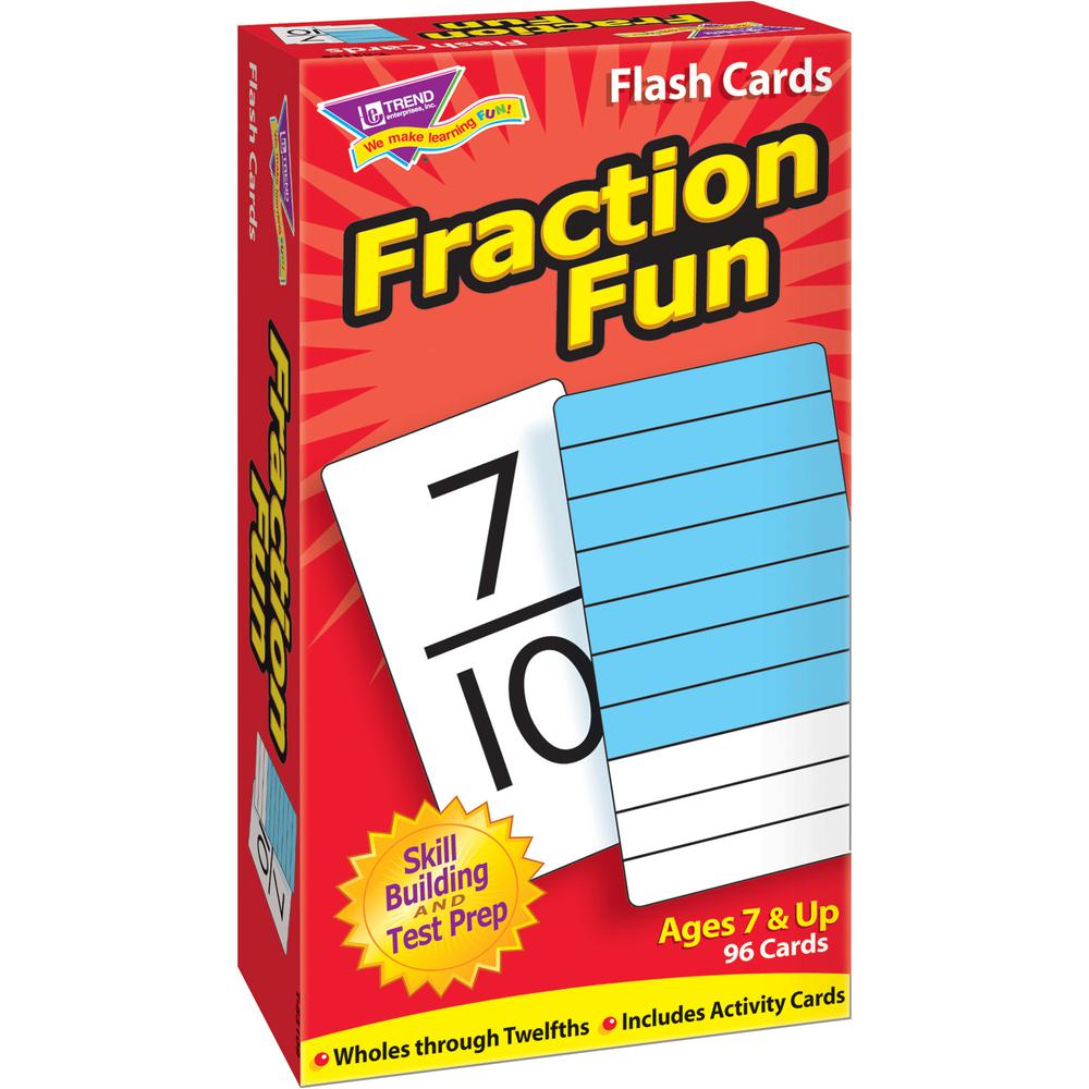 Trend Fraction Fun Flash Cards - Educational - 1 / Box. Picture 2