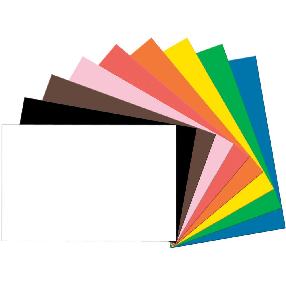 Tru-Ray Heavyweight Construction Paper - 36"Width x 24"Length - 50 / Pack - Assorted - Sulphite. Picture 2