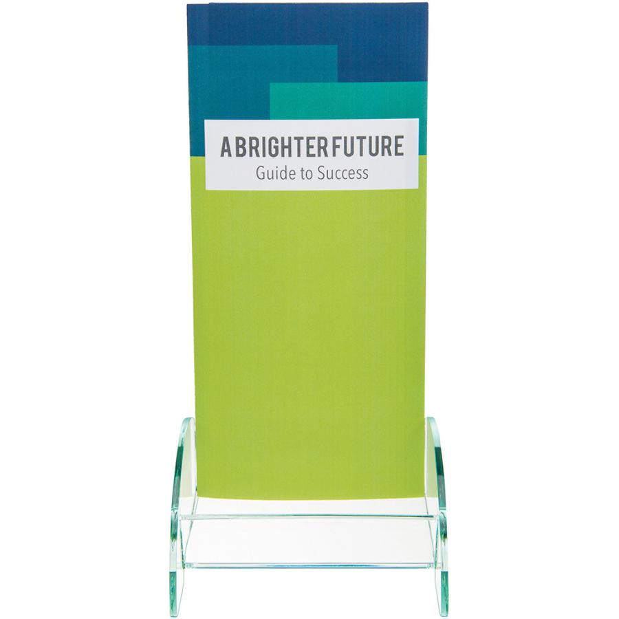 Deflecto Euro-Style DocuHolder - 8" Height x 4.5" Width x 3.8" Depth - Durable, Lightweight - Clear - Glass, Plastic - 1 Each. Picture 4