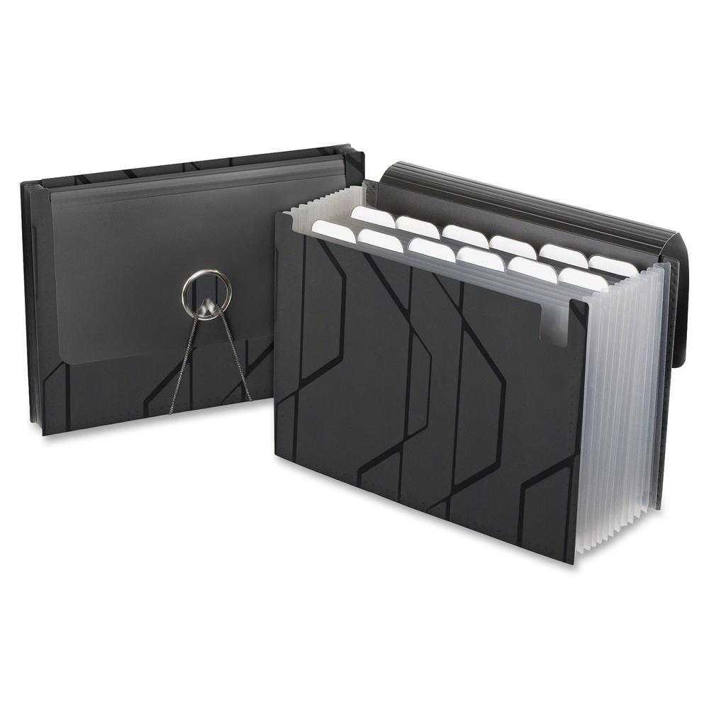 Pendaflex Expanding File - 13 Pocket(s) - Poly - Black - 1 Each. Picture 4