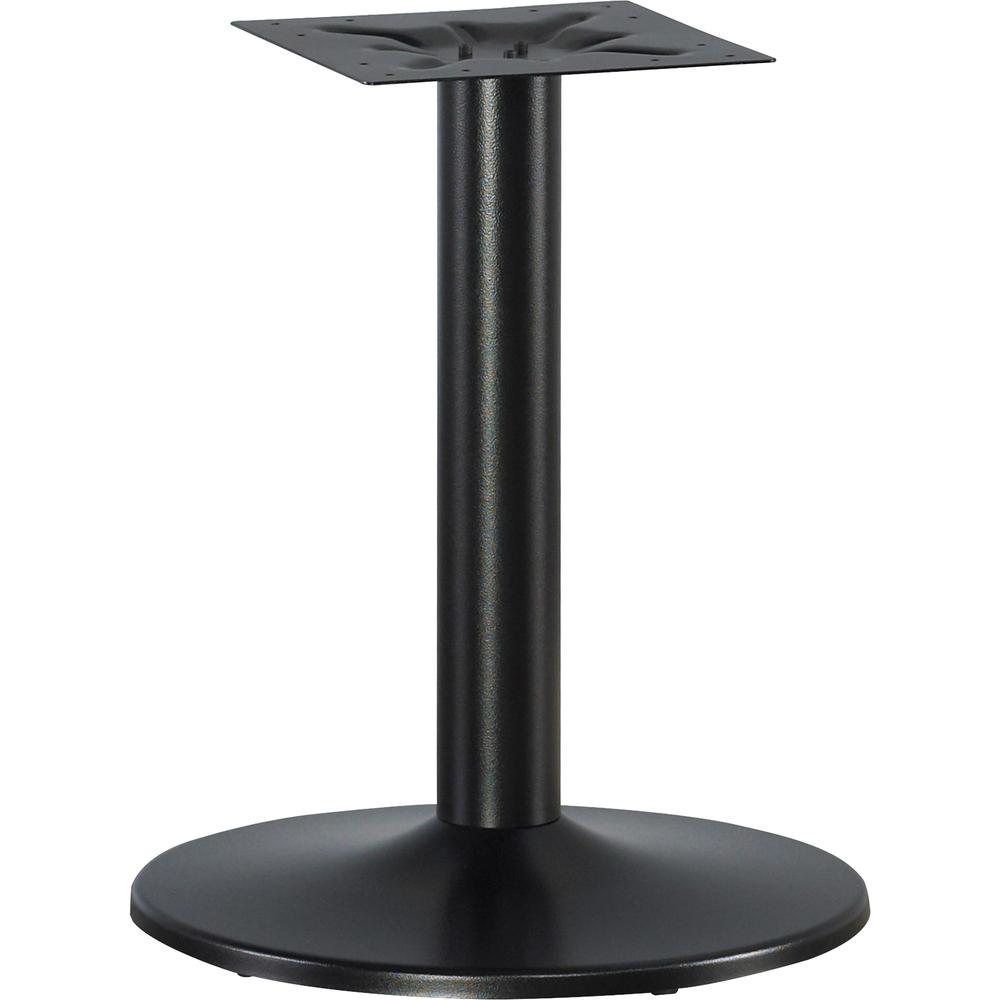 Lorell Essentials Round Conference Table Steel Base - Round Base - 28.50" Height x 23.63" Width x 23.63" Depth - Conferencing - Assembly Required - Black - Steel Base Material - 1 Each. Picture 6