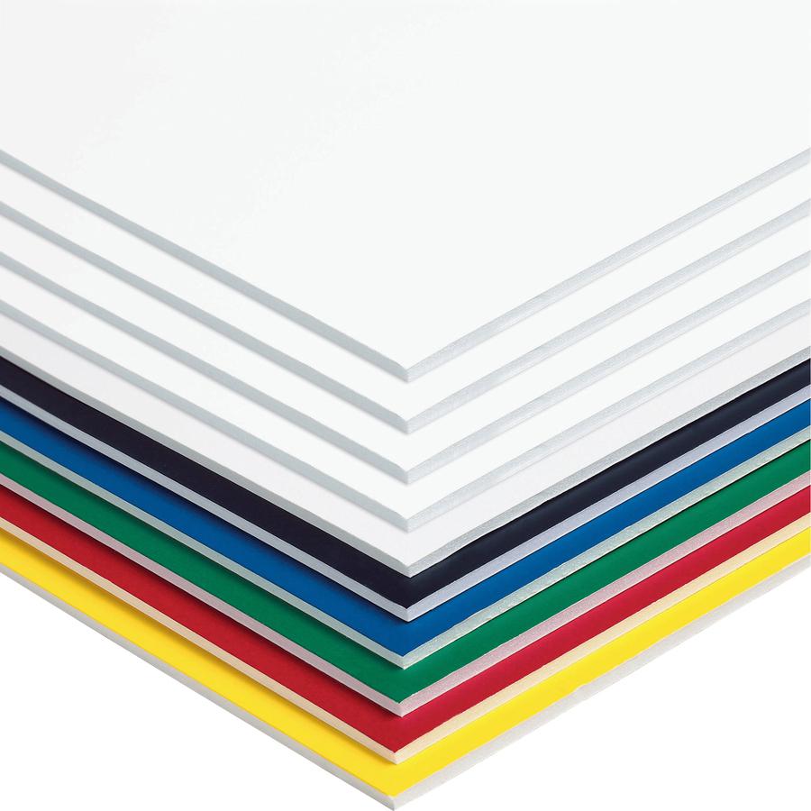 UCreate Foam Board - Craft, Classroom - 20"Height x 30"Width - 10 / Carton - Assorted - Polystyrene. Picture 10