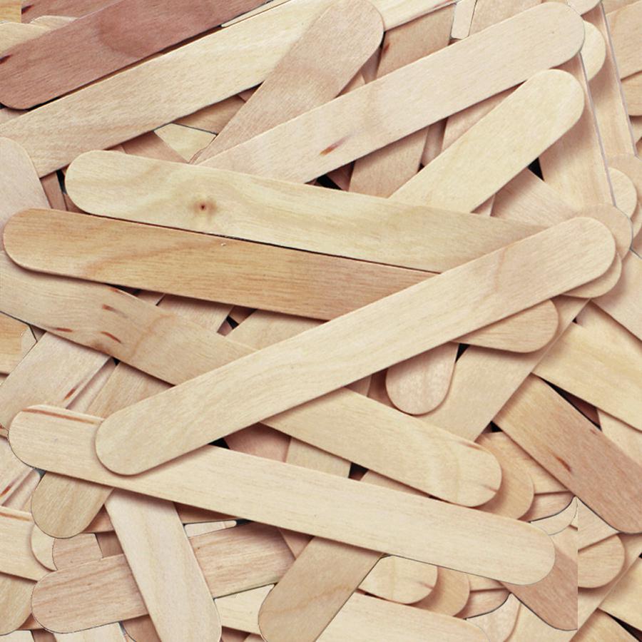 Creativity Street JumboCraft Sticks - Craft x 750 milThickness x 6"Length - 500 / Box - Natural - Wood. Picture 2