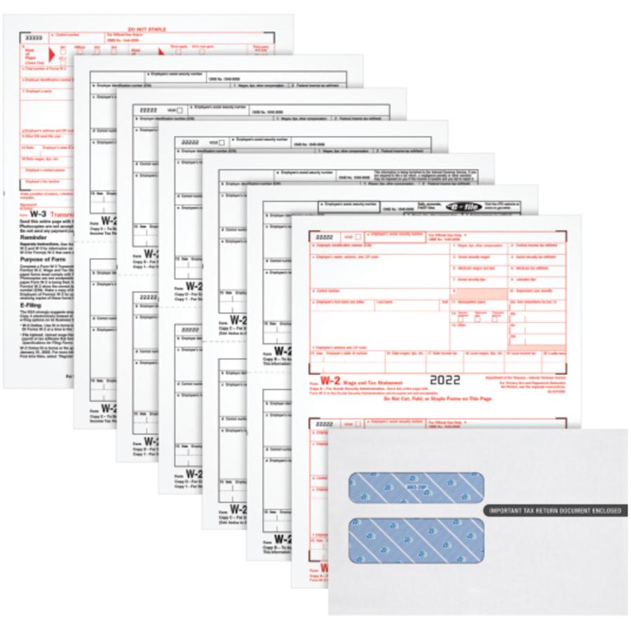 TOPS W2 Laser Forms 6-part Tax Kit - 24 / Pack. Picture 2