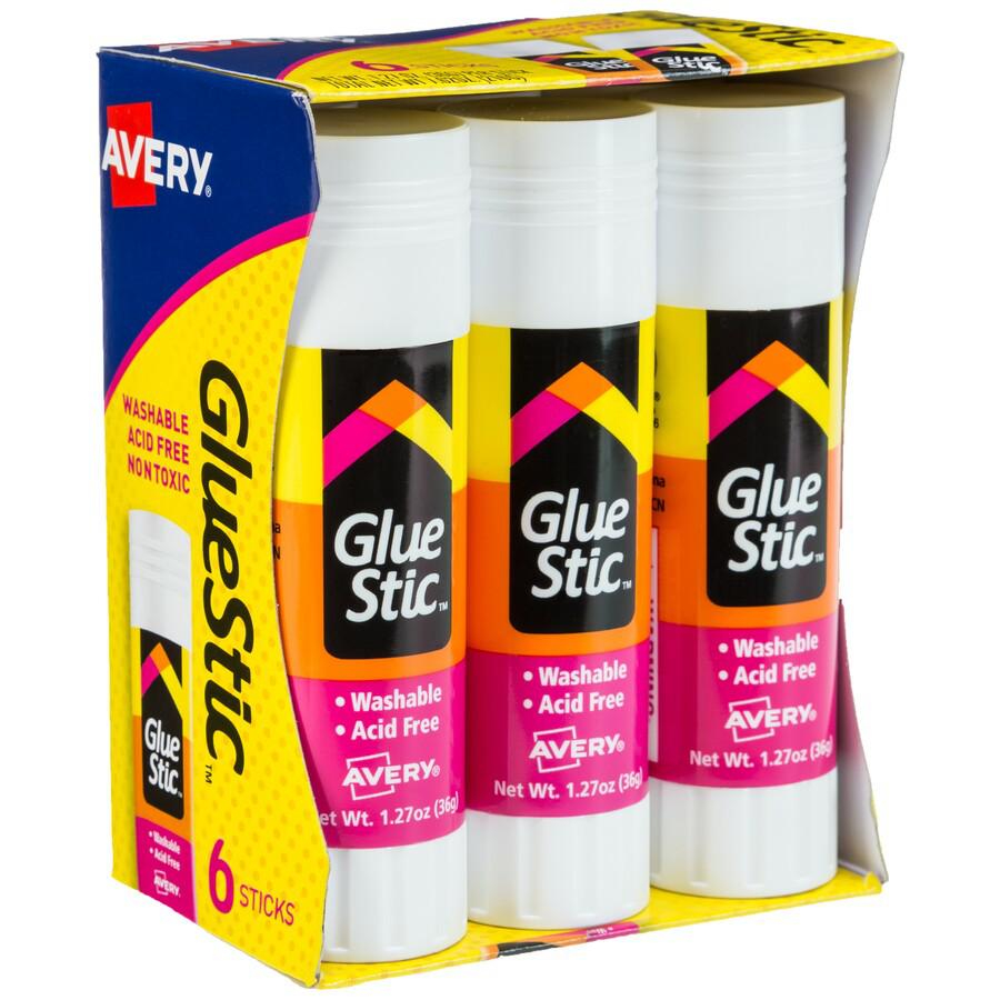 Avery&reg; Glue Stick - 1.27 oz - 6 / Pack - White. Picture 4