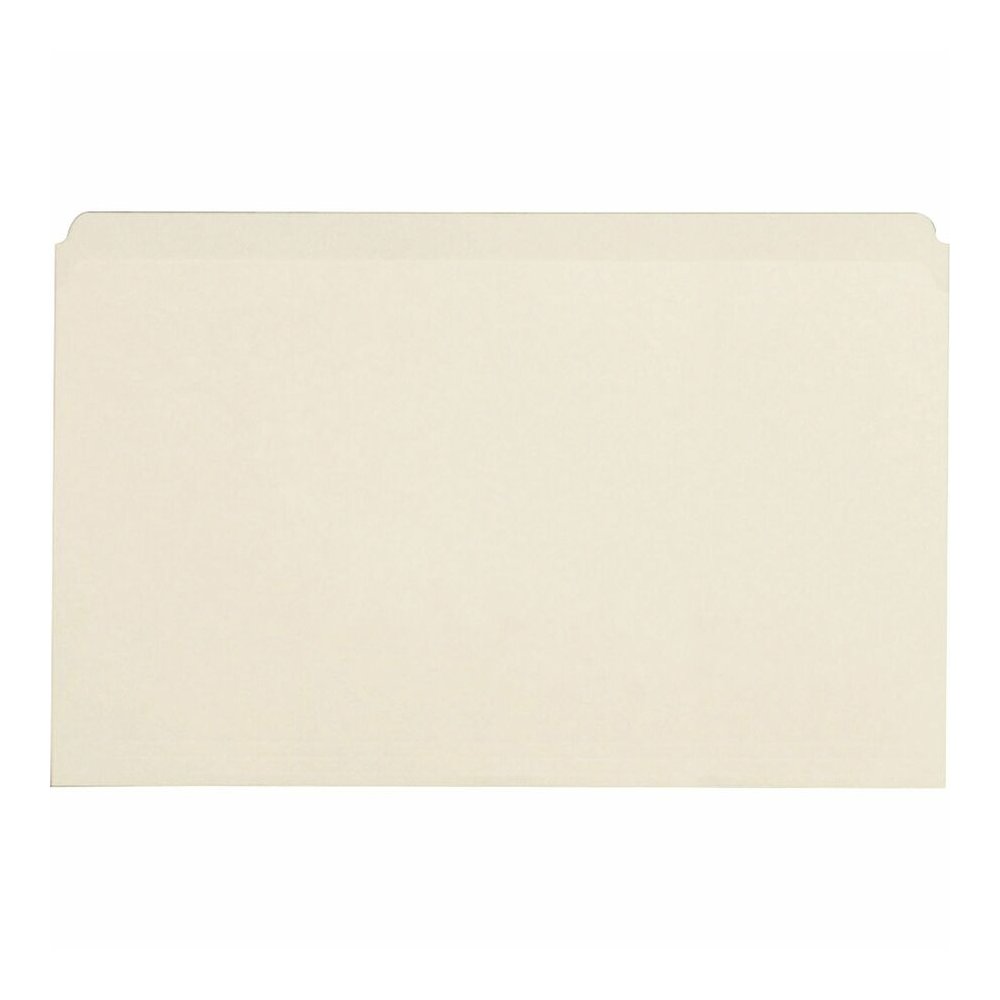 Business Source Straight Tab Cut Legal Recycled Top Tab File Folder - 8 1/2" x 14" - 10.5 pt. - Manila Paper - Manila - 10% Recycled - 100 / Box. Picture 5