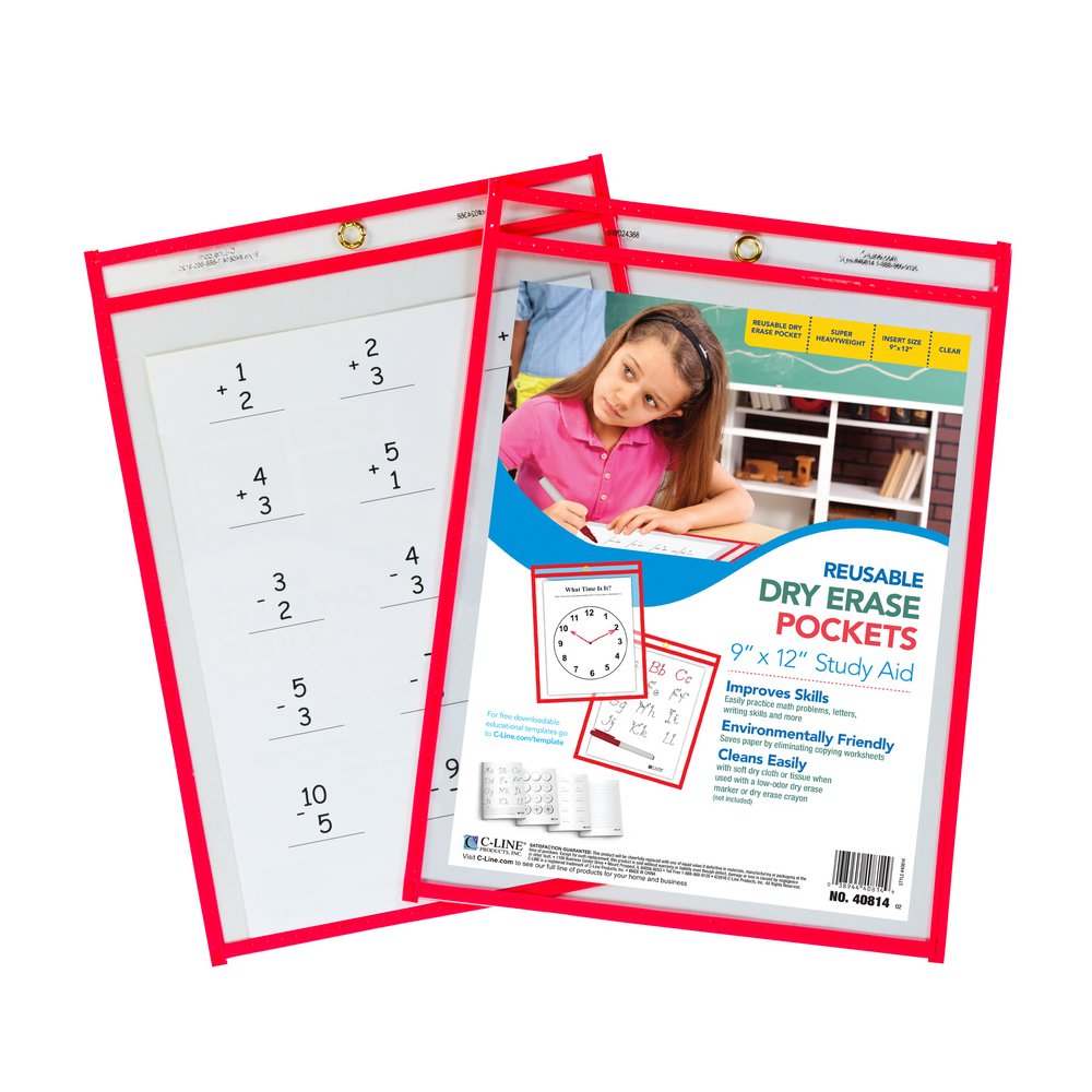 C-Line Letter Storage Folder - 8 1/2" x 11" - Red - 30 / Box. Picture 2