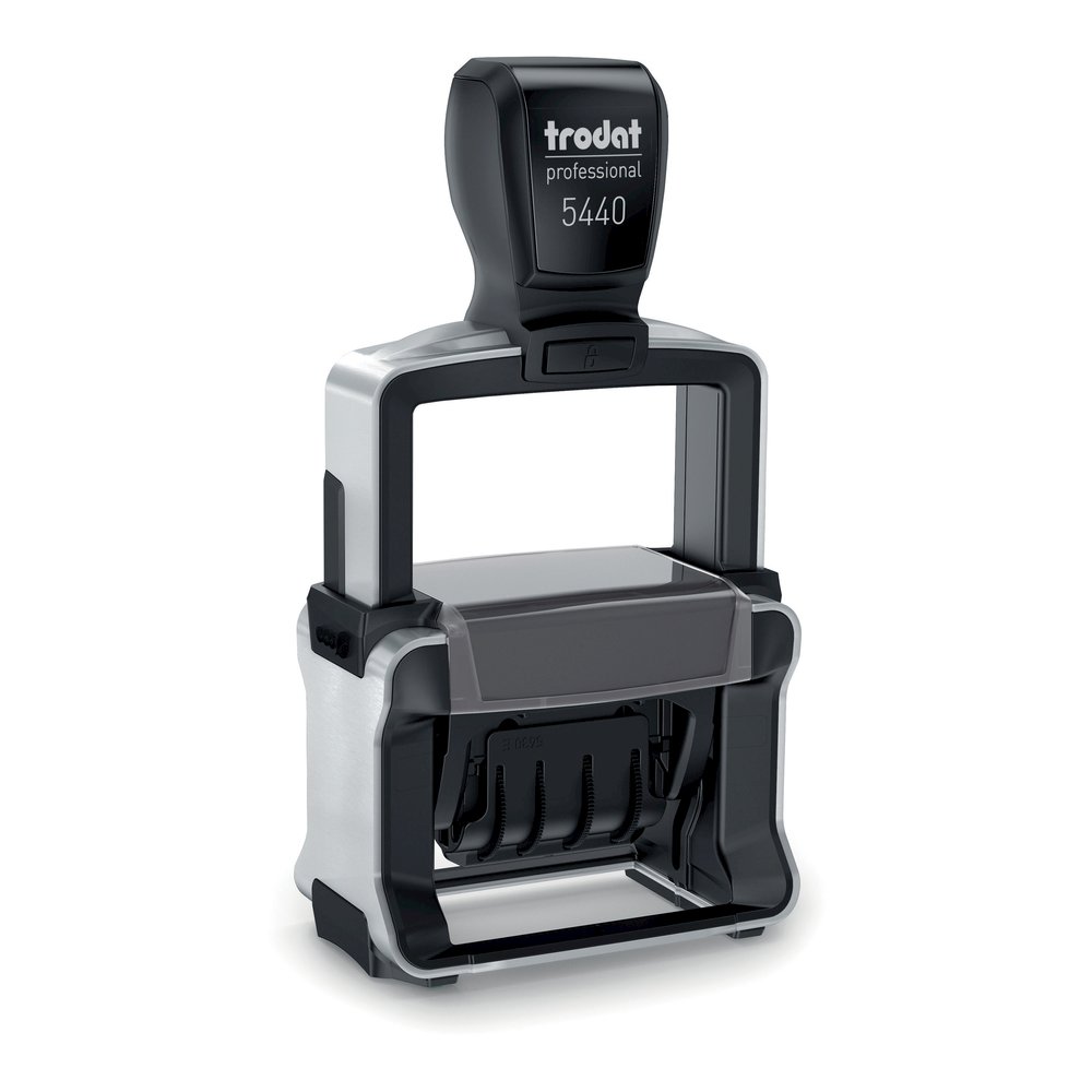 Trodat Professional 5-in-1 Date Stamp - Date Stamp - ENTERED, PAID, FAXED, RECEIVED - 10000 Impression(s) - Blue, Red - Recycled - 1 Each. Picture 7
